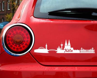 K�ln Skyline Sticker Aufkleber - Ansicht 3