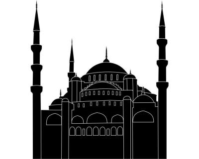Moschee Skyline Wandtattoo - Ansicht 1