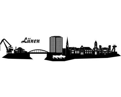 Lnen Skyline Wandtattoo - Ansicht 1
