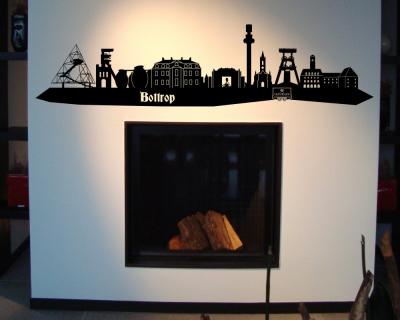 Bottrop Skyline Wandtattoo