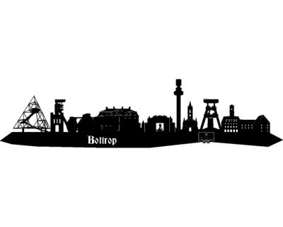 Bottrop Skyline Wandtattoo - Ansicht 1