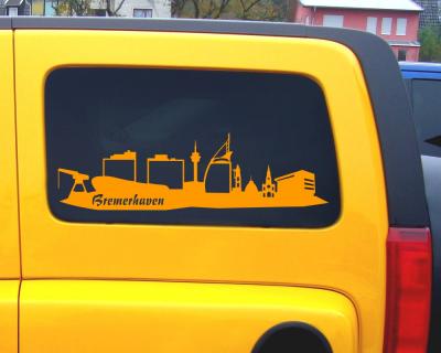 Bremerhaven Skyline Aufkleber