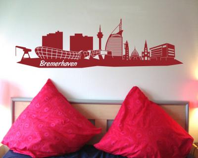 Bremerhaven Skyline Wandtattoo - Ansicht 2