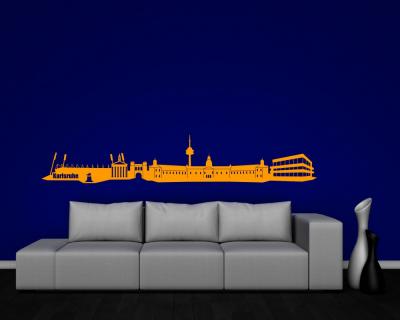 Karlsruhe Skyline Wandaufkleber