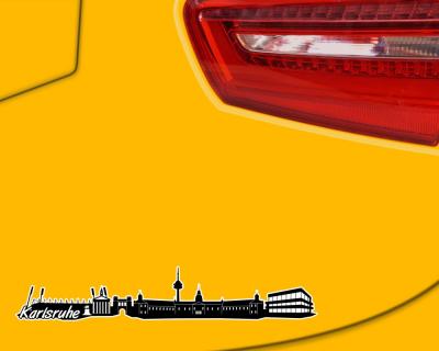 Karlsruhe Skyline Autoaufkleber