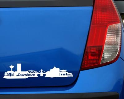Leverkusen Skyline Aufkleber
