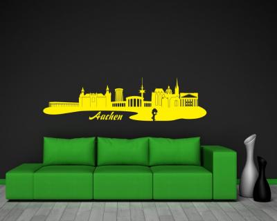 Aachen Skyline Wandtattoo