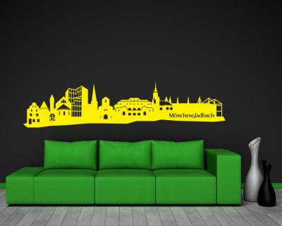 M�nchengladbach Skyline Wandtattoo - Ansicht 3