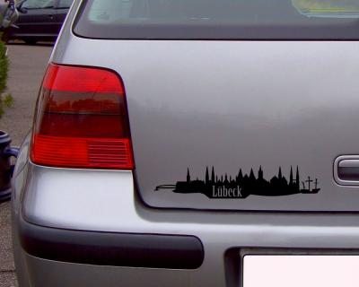 Lbeck Skyline Aufkleber