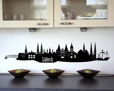 Lbeck Skyline Wandtattoo