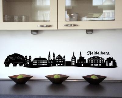 Heidelberg Skyline Wandtattoo