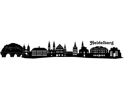 Heidelberg Skyline Wandtattoo - Ansicht 1