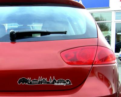 Heidelberg Skyline Autoaufkleber - Ansicht 3