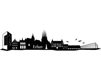 Erfurt Skyline Wandaufkleber - Ansicht 1