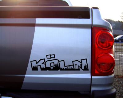 Kln Schriftzug Autoaufkleber