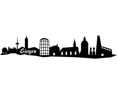 Siegen Skyline Autoaufkleber - Ansicht 1