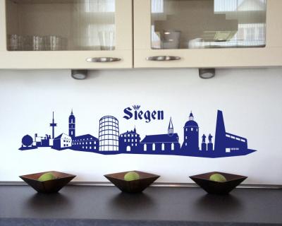 Siegen Skyline Wandtattoo - Ansicht 2