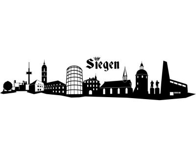 Siegen Skyline Wandtattoo - Ansicht 1