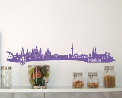 Deutschland Skyline Wandtattoo