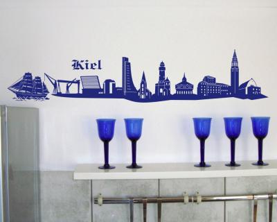 Kiel Skyline Wandtattoo - Ansicht 3