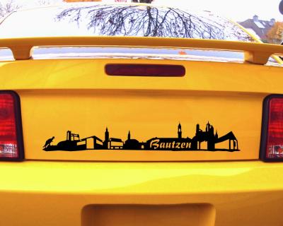 Bautzen Skyline Autoaufkleber