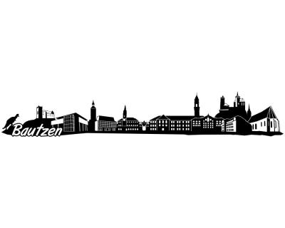 Bautzen Skyline Autoaufkleber - Ansicht 1