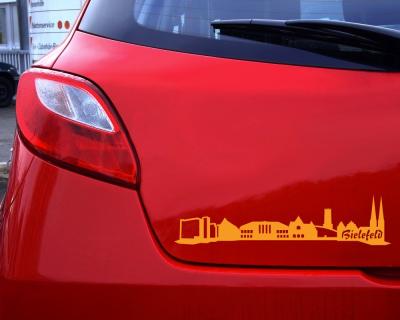 Bielefeld Skyline Autoaufkleber - Ansicht 3