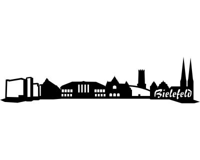 Bielefeld Skyline Autoaufkleber - Ansicht 1
