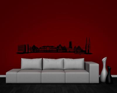 Bielefeld Skyline Wandaufkleber - Ansicht 2