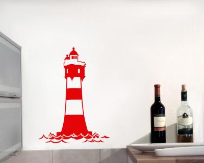 Leuchtturm Roter Sand Wandtattoo