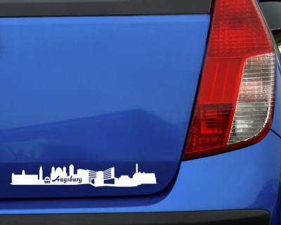 Augsburg Skyline Sticker Aufkleber