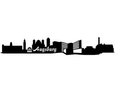 Augsburg Skyline Sticker Aufkleber - Ansicht 1