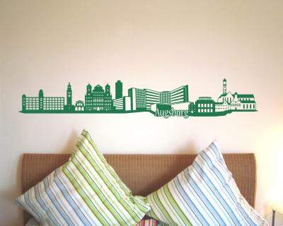 Augsburg Skyline Wandtattoo