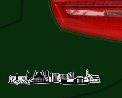 Augsburg Skyline Autoaufkleber