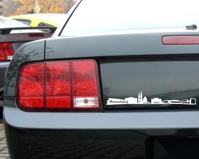 Braunschweig Skyline Autoaufkleber