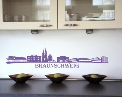 Braunschweig Skyline Wandtattoo