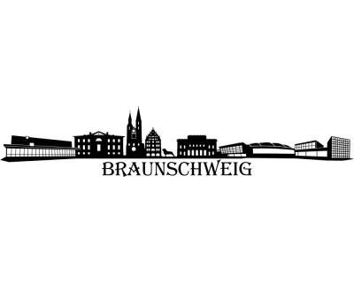 Braunschweig Skyline Wandtattoo - Ansicht 1