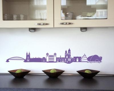 Magdeburg Skyline Wandtattoo