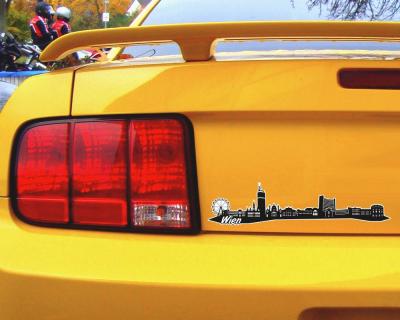 Wien Skyline Autoaufkleber