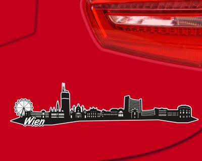 Wien Skyline Autoaufkleber - Ansicht 3