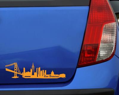 San Francisco Skyline Aufkleber - Ansicht 3
