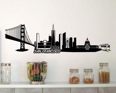 San Francisco Skyline Wandtattoo