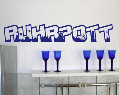 Ruhrpott Schriftzug Wandaufkleber - Ansicht 3