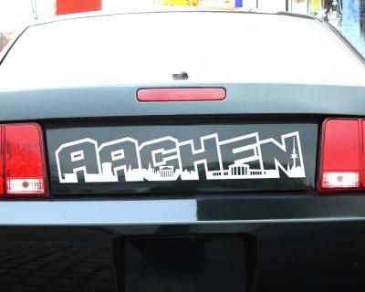 Aachen Schriftzug Skyline Aufkleber - Ansicht 3