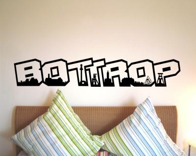 Bottrop Skyline Schriftzug Wandtattoo - Ansicht 2