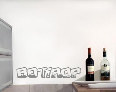 Bottrop Skyline Schriftzug Wandtattoo