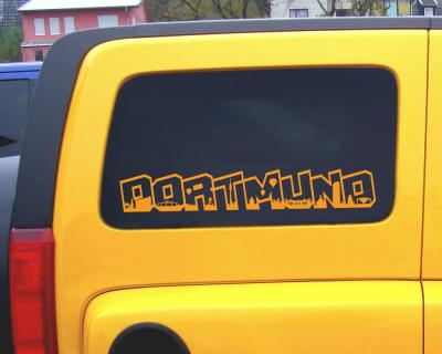 Dortmund Schriftzug Skyline Aufkleber - Ansicht 3