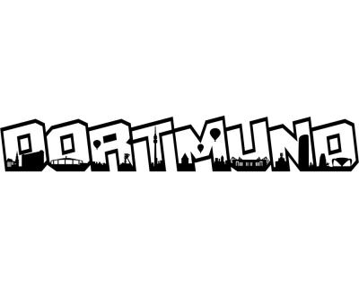 Dortmund Schriftzug Wandtattoo - Ansicht 1