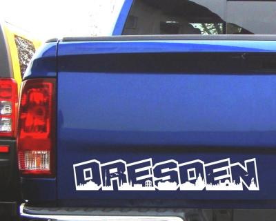 Dresden Schriftzug Aufkleber - Ansicht 2