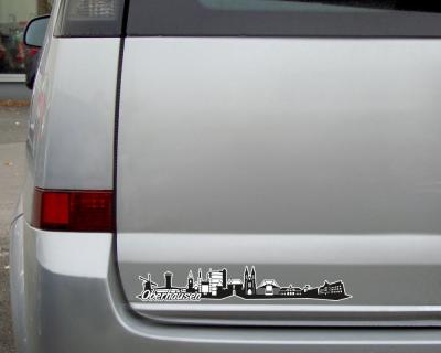 Oberhausen Skyline Autoaufkleber
